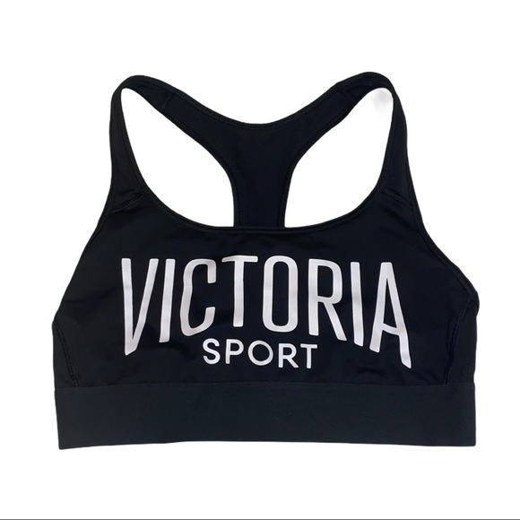 Victoria's Secret Other - Victoria Sport Sports Bra Logo Small Black White